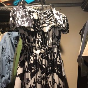 Alexis strapless maxi dress.